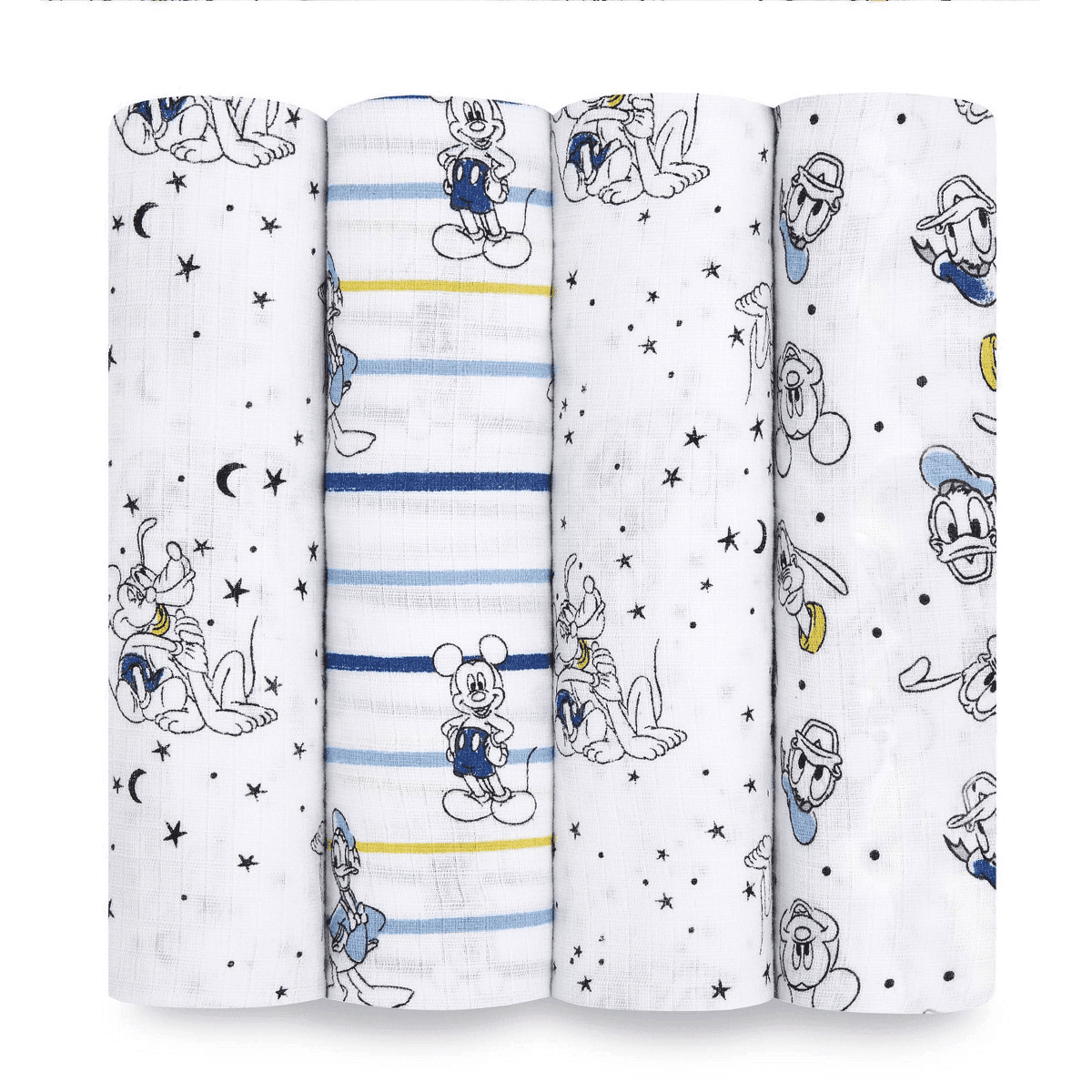 aden + anais Disney Cotton Muslin Swaddle Blankets 4-Pack