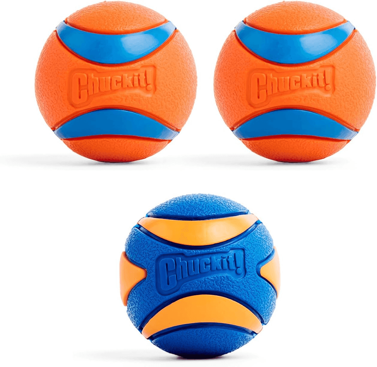Chuckit! Ultra and Squeaker Ball Dog Toys - Medium 3-Pack