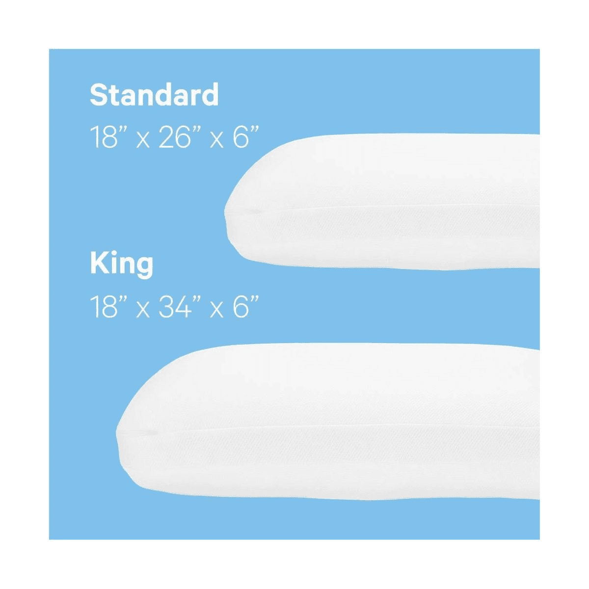 Casper Medium Essential Cooling Foam Pillow - Standard/Queen image 3