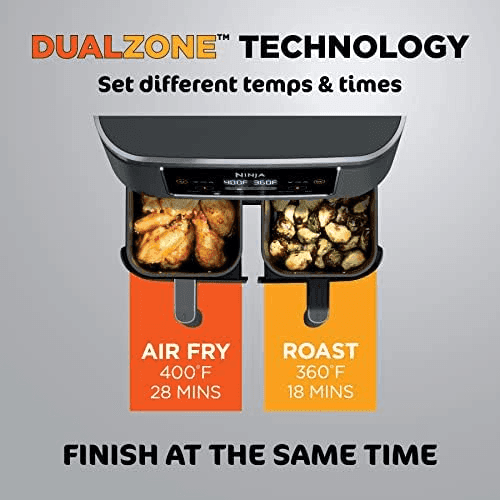 Ninja DZ201 Foodi 8-Quart 6-in-1 DualZone Air Fryer image 4