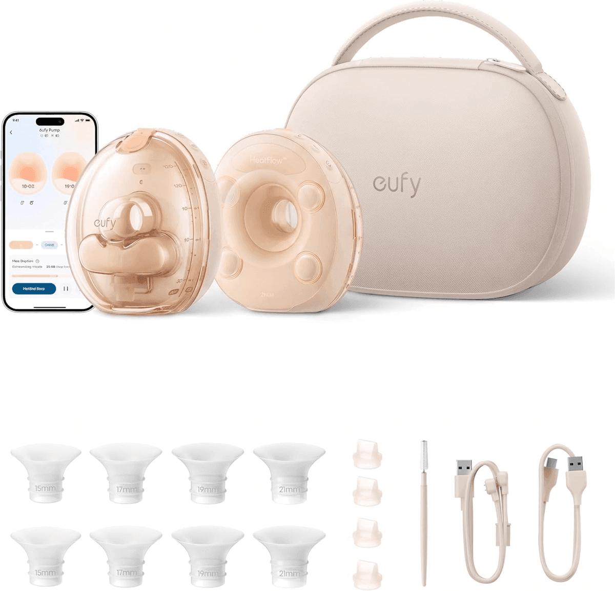 eufy Security S2 Pro Heated Massage Wearable Breast Pump