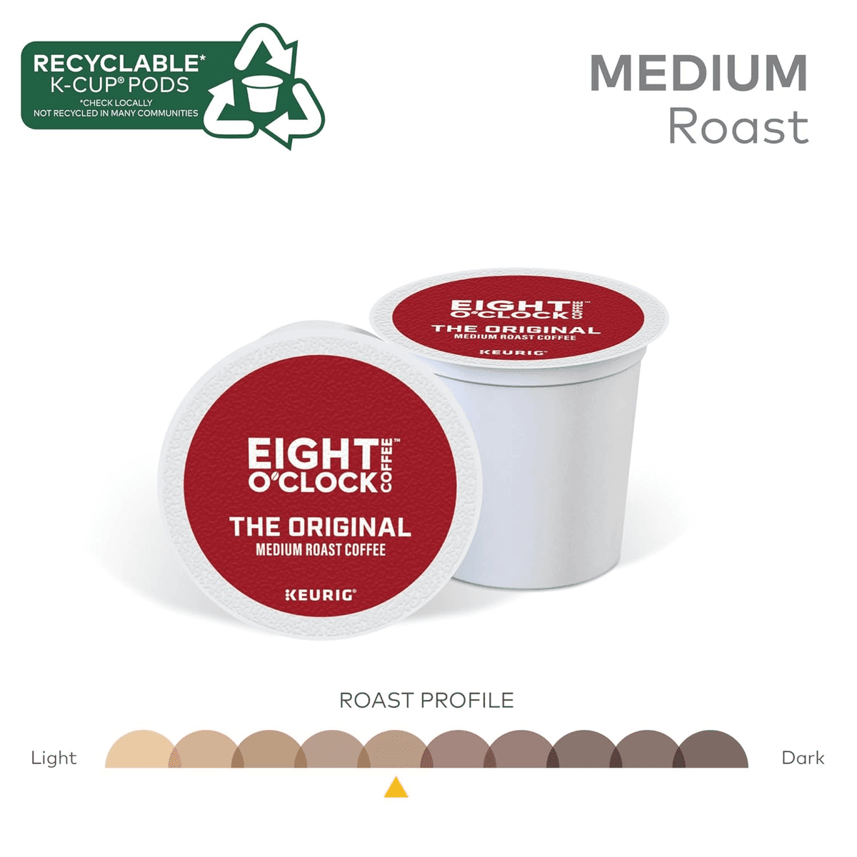 Eight O'Clock Coffee The Original Medium Roast K-Cup Pods - 96 Count image 4
