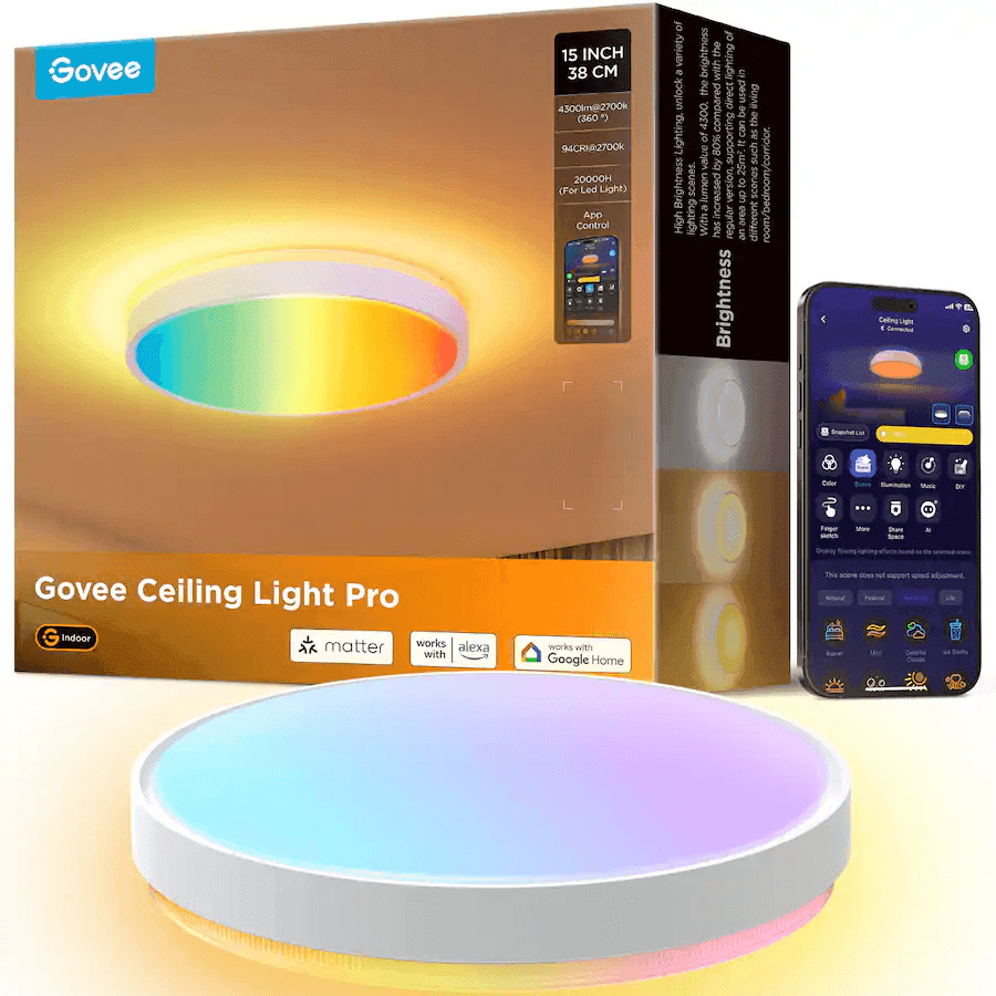 Govee RGBICWW 15-inch Ceiling Light Pro