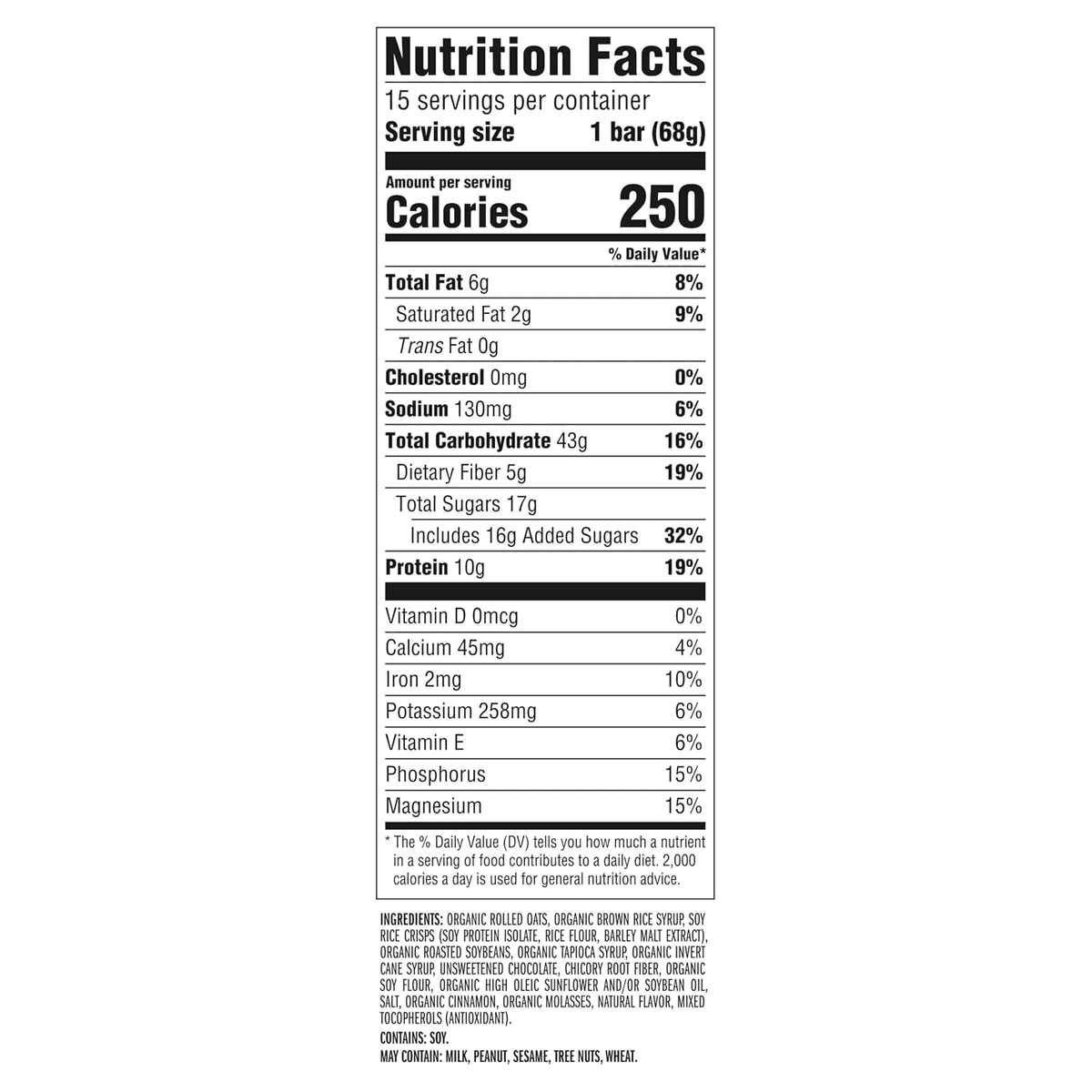 CLIF BAR Chocolate Chip Energy Bars - 15 Count image 2