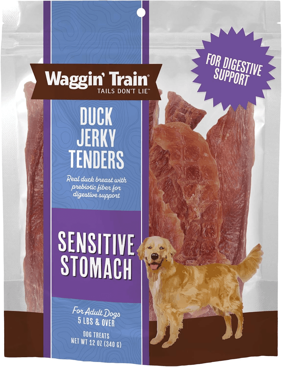Waggin' Train Duck Jerky Dog Treats for Sensitive Stomachs - 12 oz