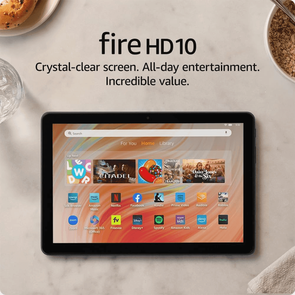 Amazon Fire HD 10 Tablet 32GB with Lockscreen Ads - Black