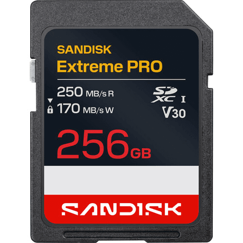 SanDisk 256GB Extreme PRO UHS-I SDXC Memory Card