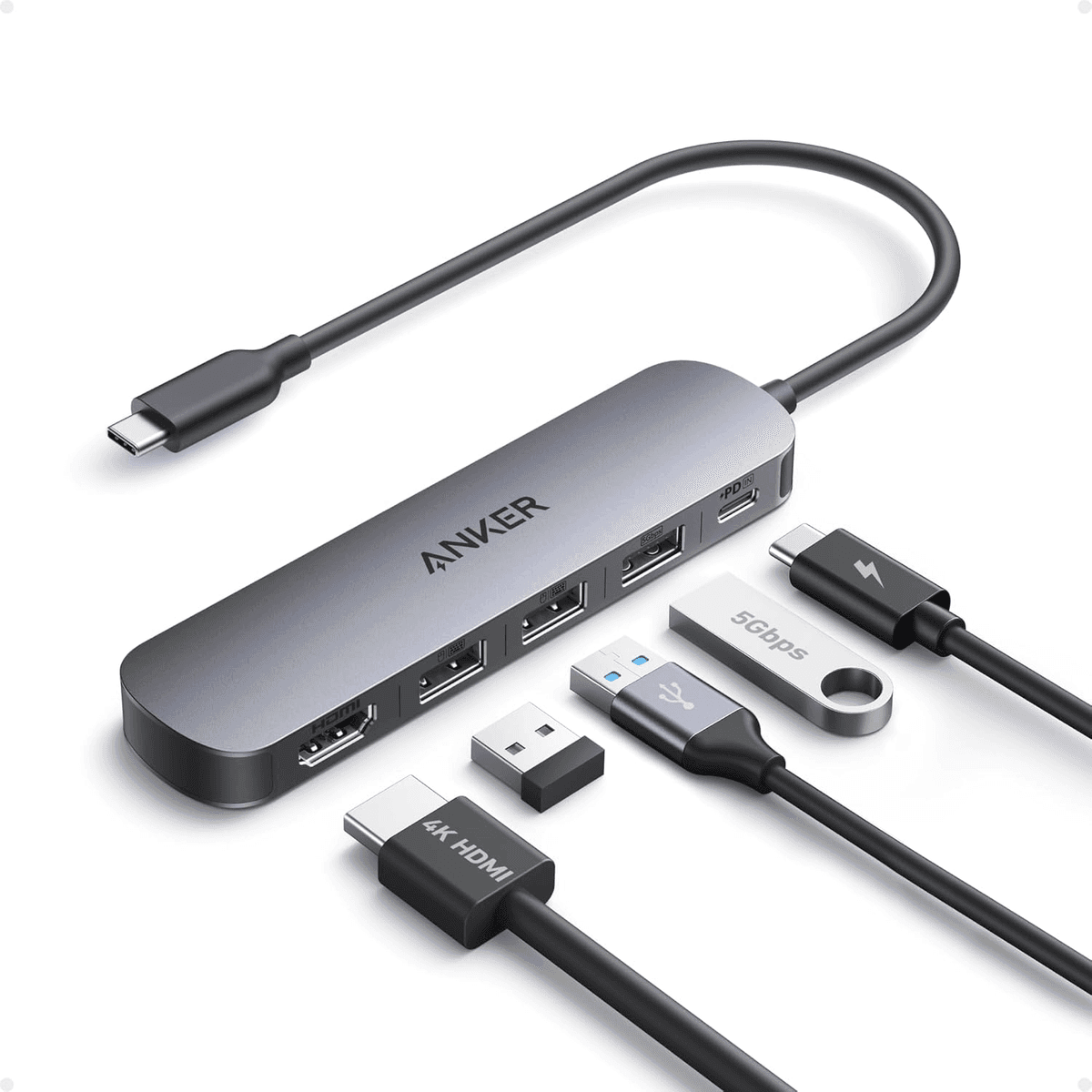 Anker 5-in-1 USB-C Hub with 4K HDMI and 90W PD