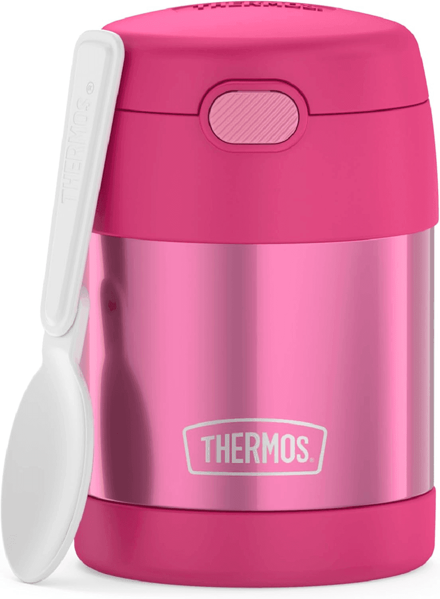 THERMOS FUNTAINER 10 oz Kids Food Jar with Spoon - Pink