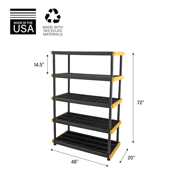 Project Source Commander 5-Tier Heavy-Duty Utility Shelving Unit image 3