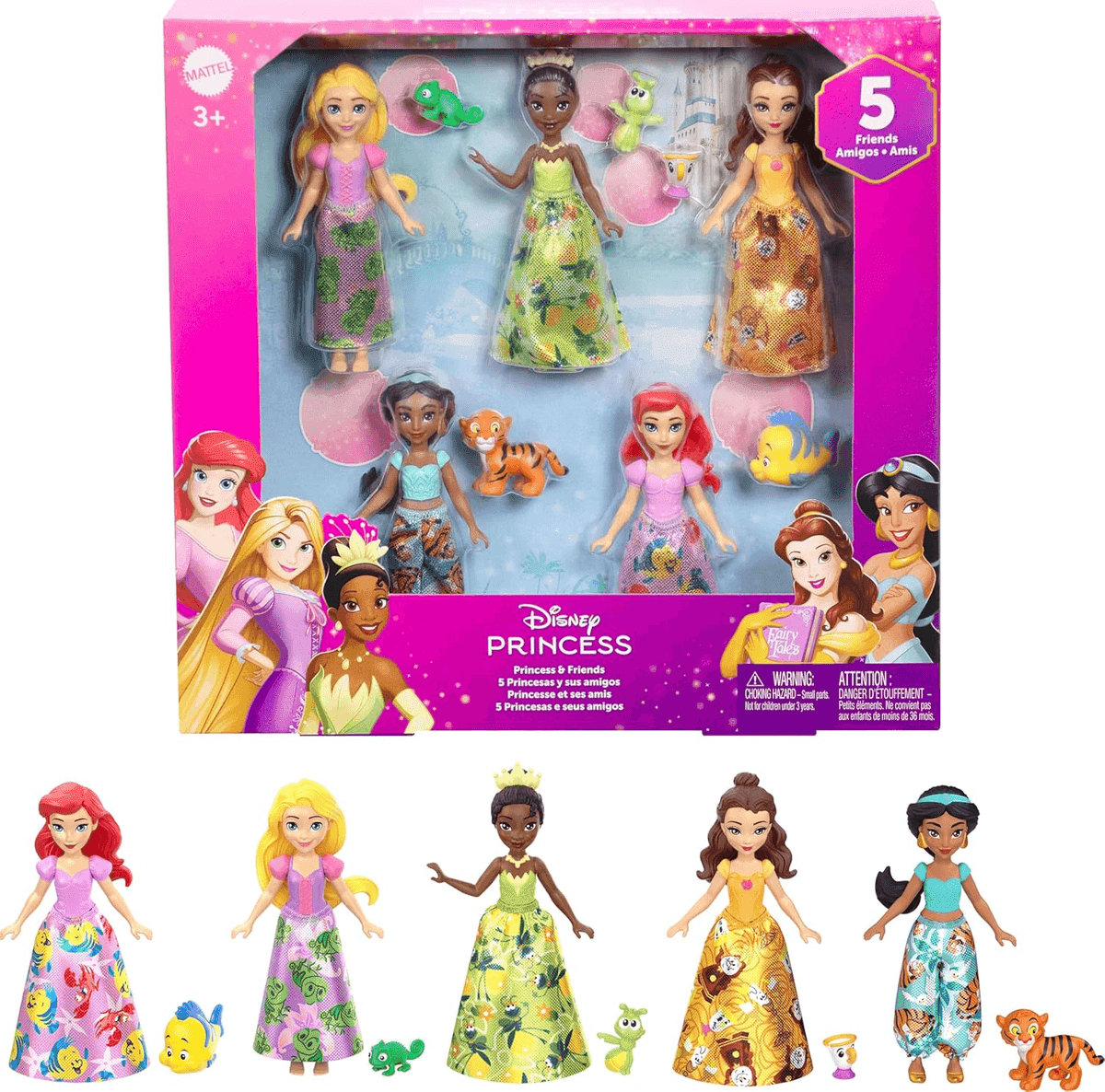 Mattel Disney Princess & Friends 10-Figure Set