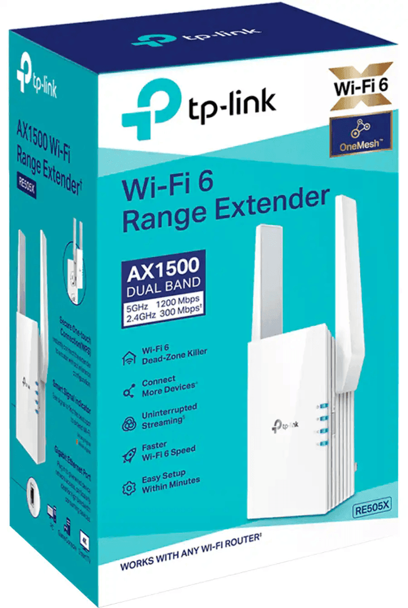 TP-Link RE505X AX1500 Wi-Fi 6 Range Extender for $49.99 at Best Buy image 2