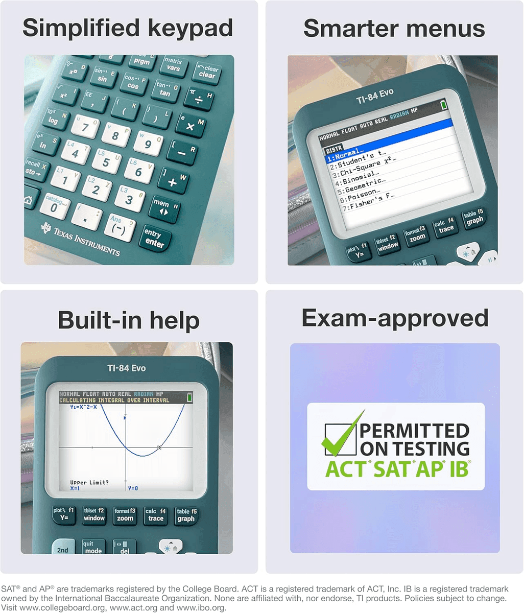 Texas Instruments TI-84 Evo Graphing Calculator - Teal image 5