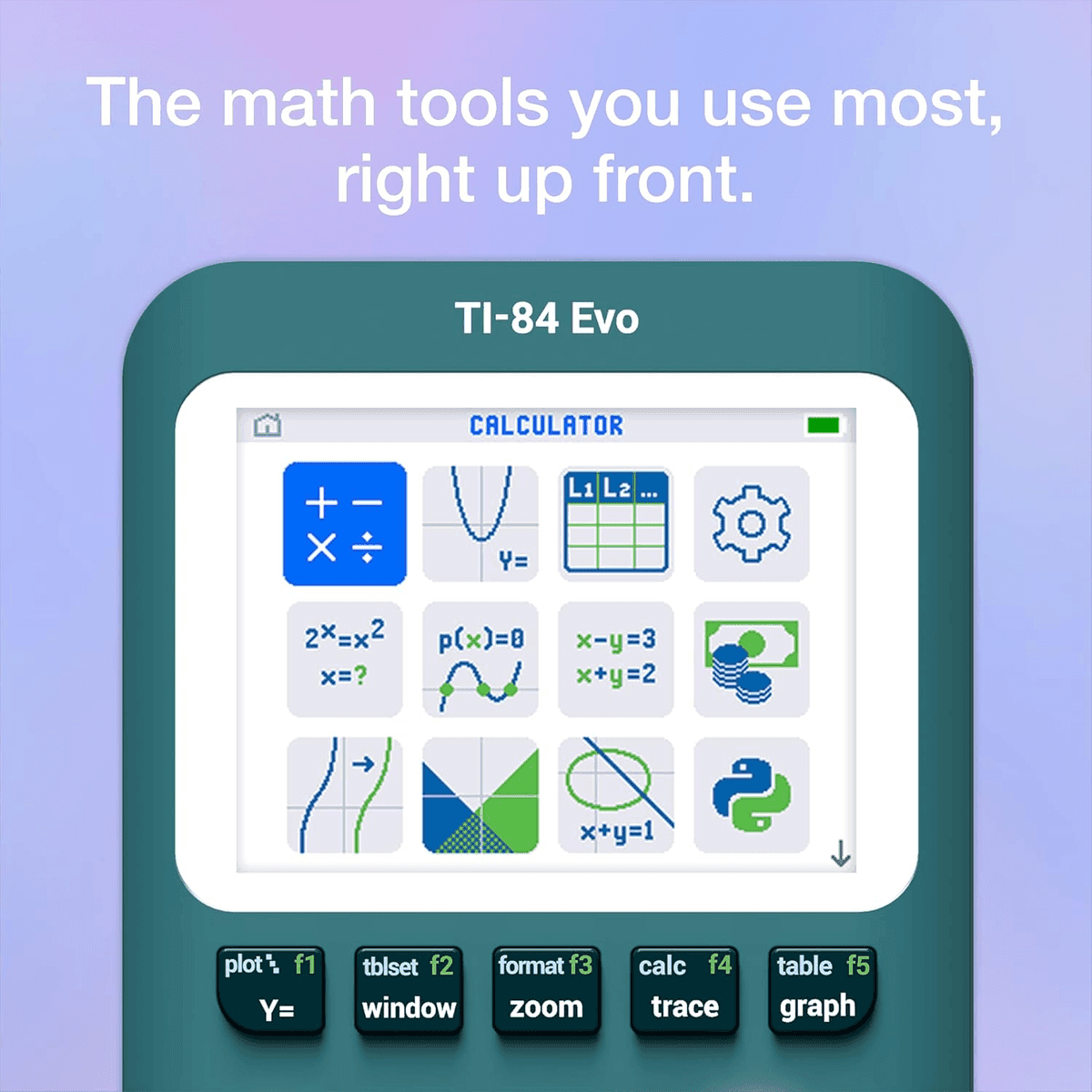 Texas Instruments TI-84 Evo Graphing Calculator - Teal image 4