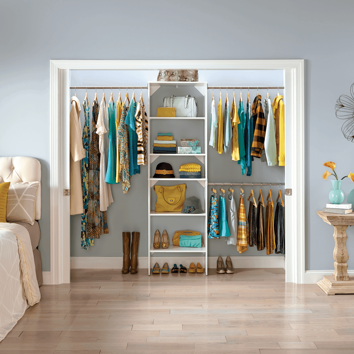 ClosetMaid BrightWood 5-ft to 10-ft White Closet System image 2