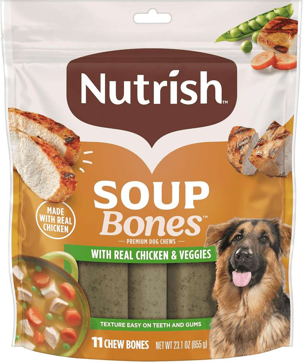 Rachael Ray Nutrish Soup Bones Chicken & Veggies Dog Chews - 11 Treats