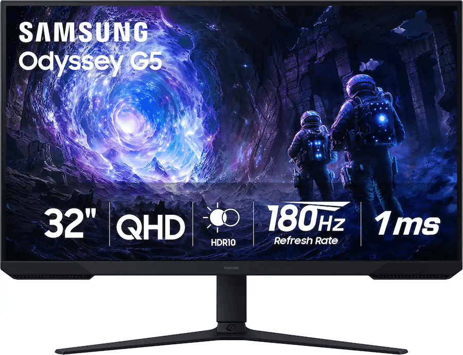 Samsung 32-Inch Odyssey G51F QHD 180Hz Gaming Monitor