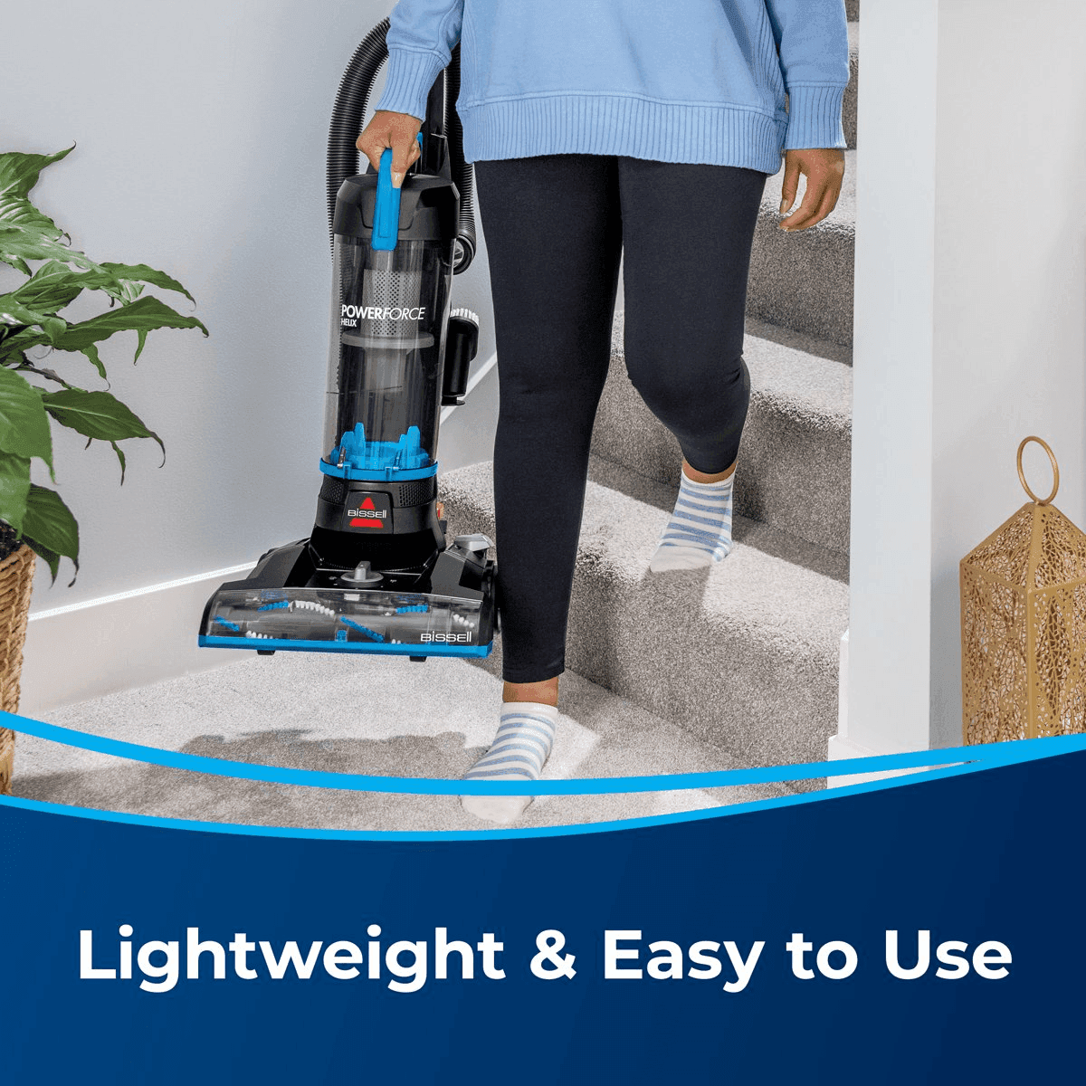 BISSELL PowerForce Helix Upright Vacuum 3313 - Blue image 5