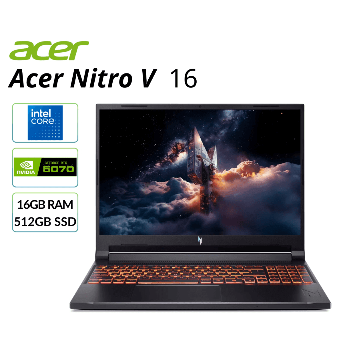 Acer Nitro V 16-inch RTX 5070 Gaming Laptop (16GB/512GB)