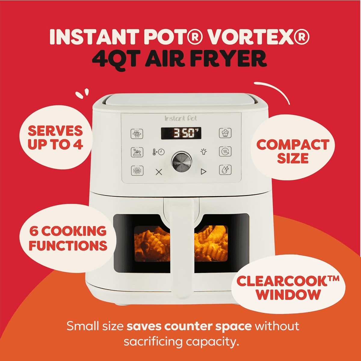Instant Pot Vortex 4-Quart 6-in-1 Mini Air Fryer image 2