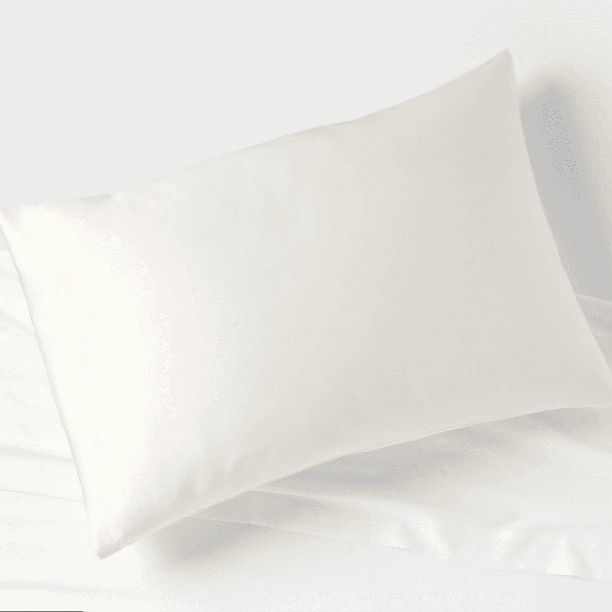 Room Essentials Standard Satin Pillowcase - Ivory image 2