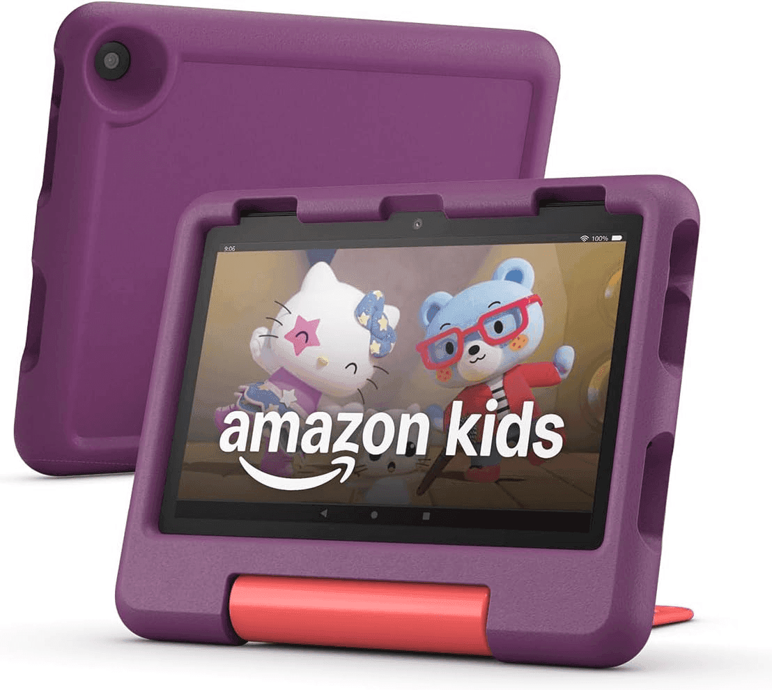 Amazon Fire HD 8 Kids Tablet 32GB with Kid-Proof Case - Grape
