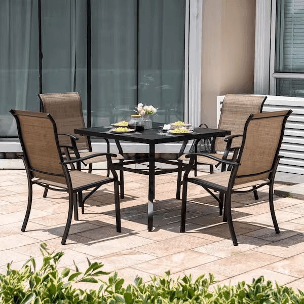 Nuu Garden 5-Piece Outdoor Patio Dining Set