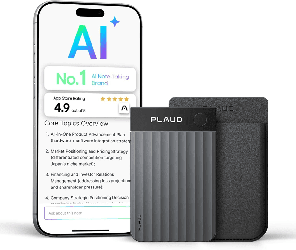 Plaud Note Pro AI Voice Recorder with Case