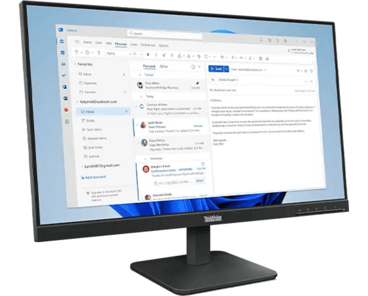 Lenovo ThinkVision S24-4e 23.8-inch IPS FHD 100Hz Monitor image 2