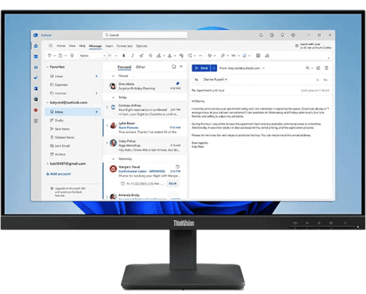 Lenovo ThinkVision S24-4e 23.8-inch IPS FHD 100Hz Monitor