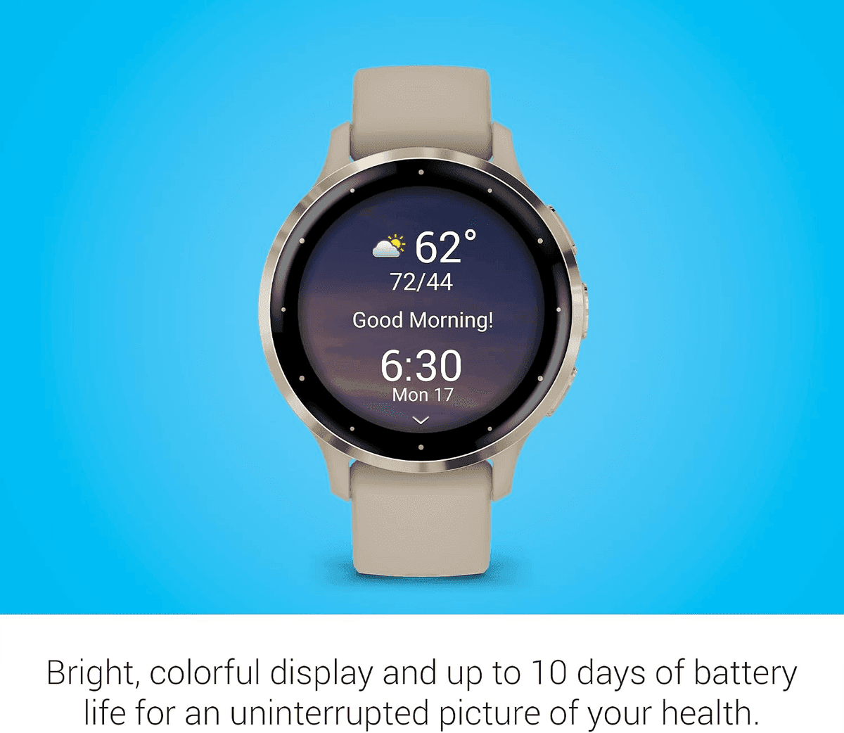 Garmin Venu 3S 41mm GPS Smartwatch - French Gray image 3