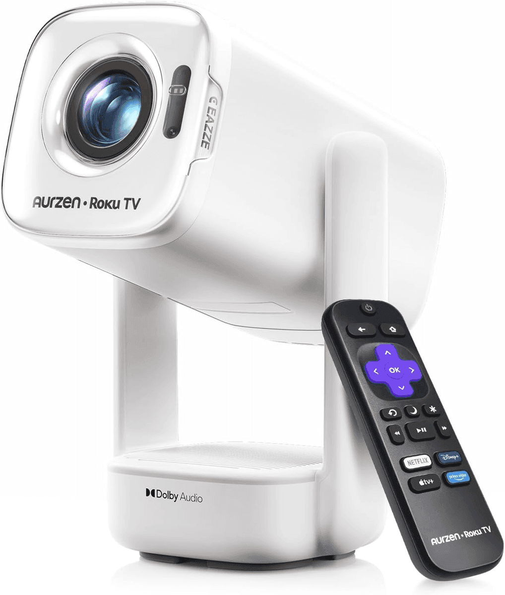 Aurzen D1R Air Roku TV Smart Projector