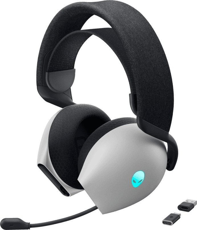 Alienware AW725H Tri-Mode Wireless Gaming Headset - Lunar Light