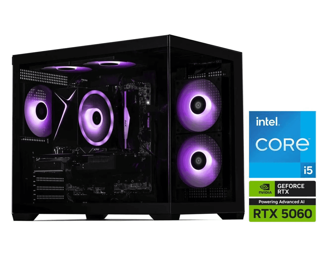 STORMCRAFT SIRIUS Gaming PC with Core i5-14400F and RTX 5060