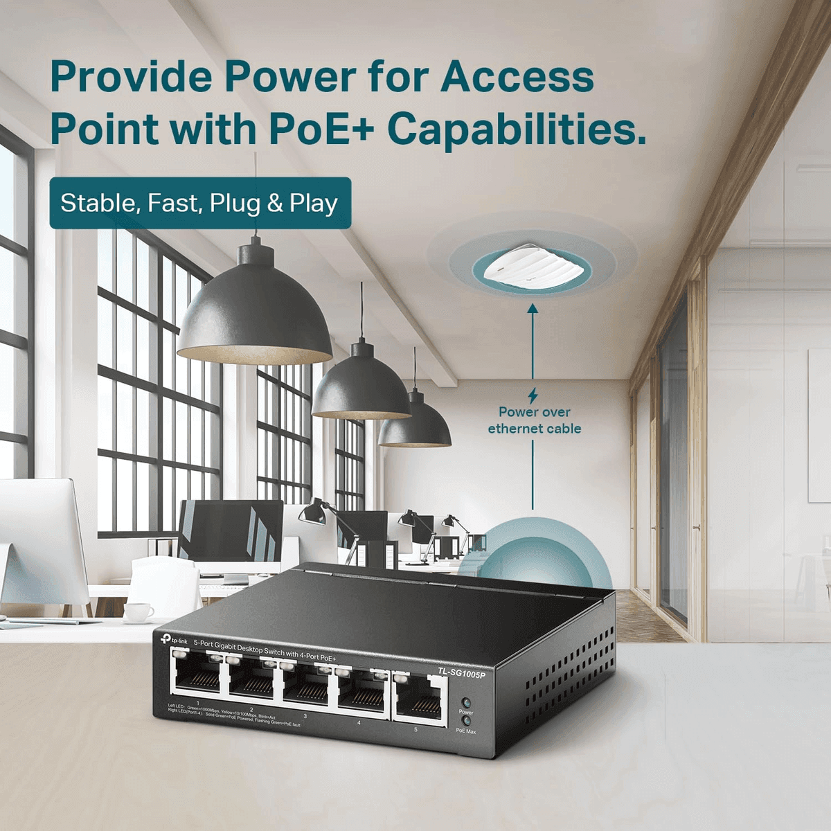 TP-Link TL-SG1005P 5-Port Gigabit PoE+ Switch image 5