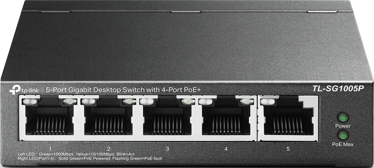 TP-Link TL-SG1005P 5-Port Gigabit PoE+ Switch