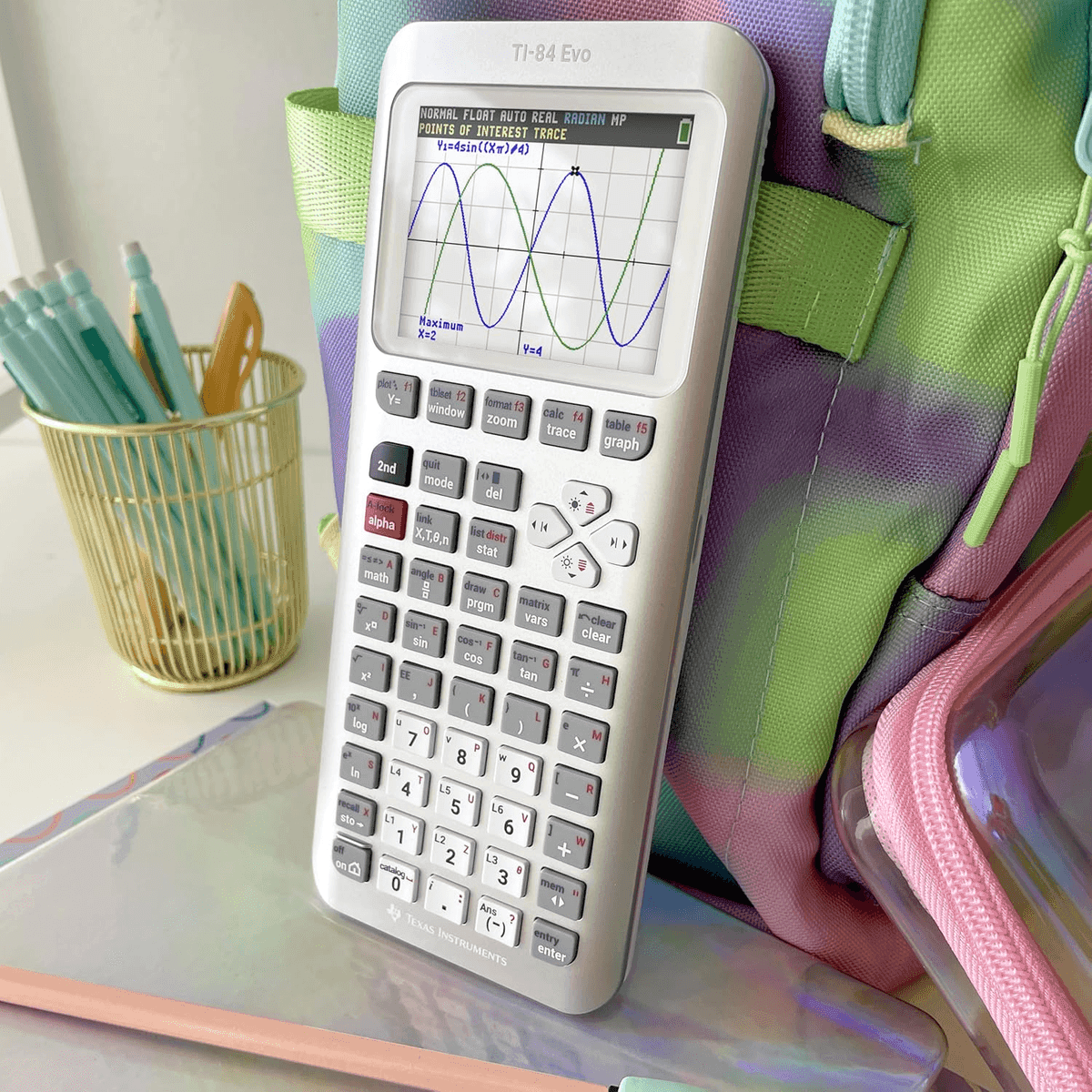 Texas Instruments TI-84 Evo Graphing Calculator - Silver image 4