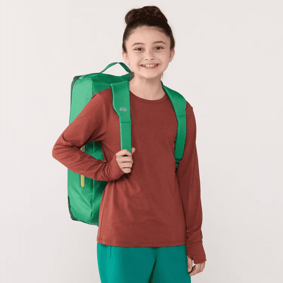 REI Co-op Tarn Convertible Duffel - Kids' - Coastal Green image 3