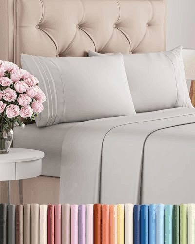 CGK Unlimited Queen 4-Piece Sheet Set - French Grey