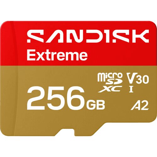 SanDisk Extreme 256GB UHS-I microSDXC Memory Card
