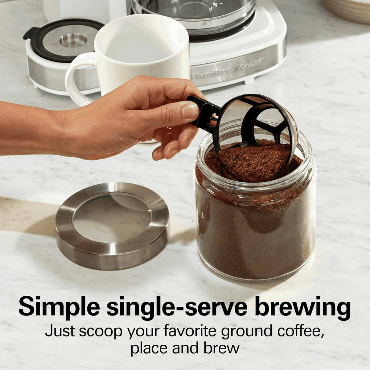 Hamilton Beach 49933 2-Way Programmable Coffee Maker image 4