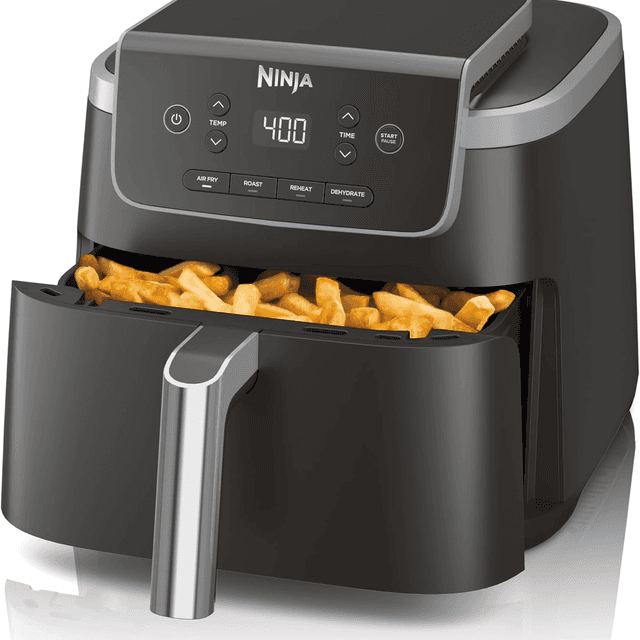 Ninja Air Fryer with Air Crisp 5 QT Capacity fits up to 4lbs of Fries 4-in-1 Pro Air Fry, Roast, Reheat, Dehydrate 400°F Max Temp 1750 Watts W/Nons... image 1