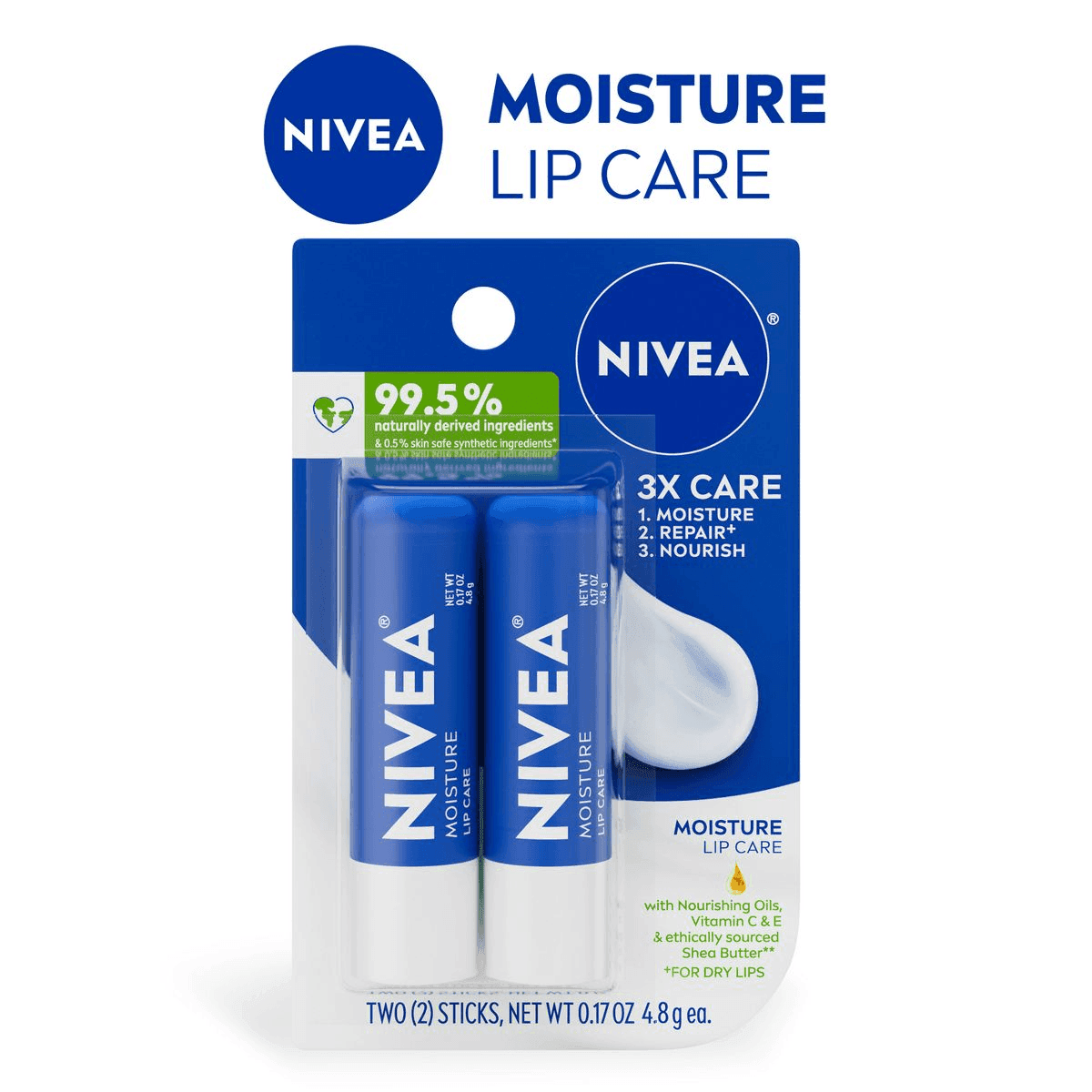 NIVEA Moisture Lip Care 2-Pack image 3