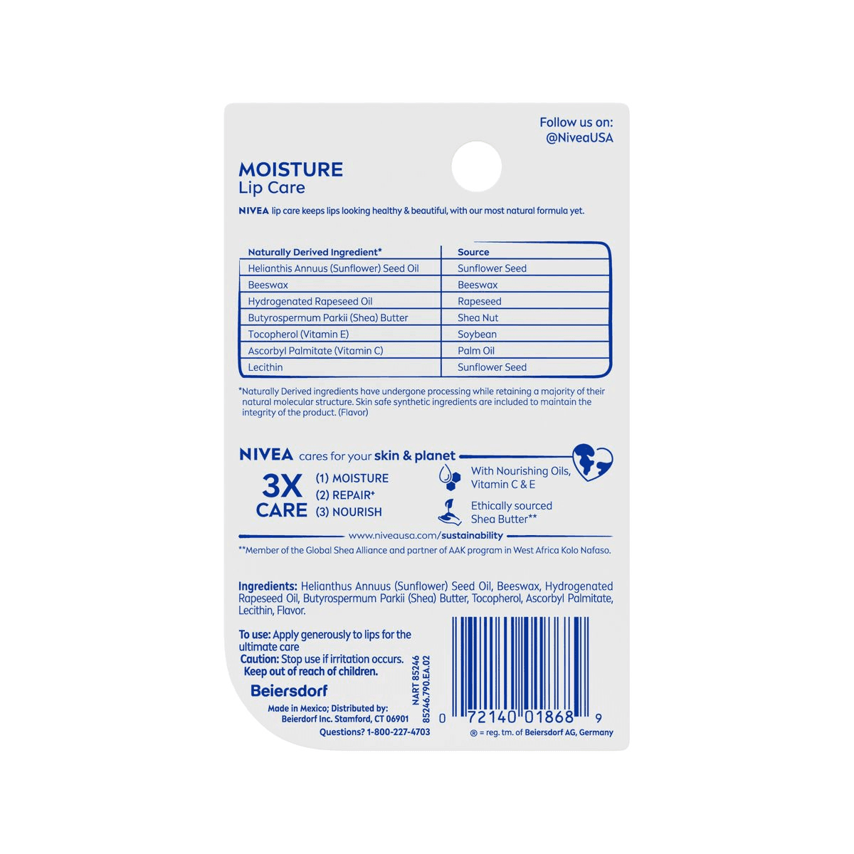NIVEA Moisture Lip Care 2-Pack image 2