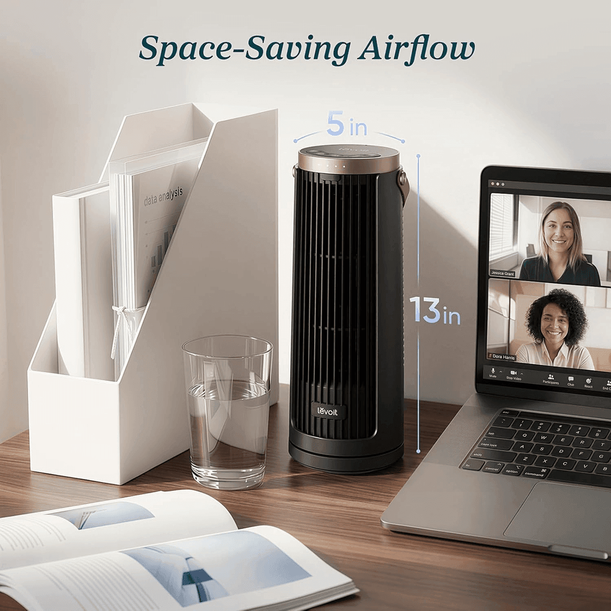Levoit Windi Mini Pro Rechargeable Tower Fan image 5