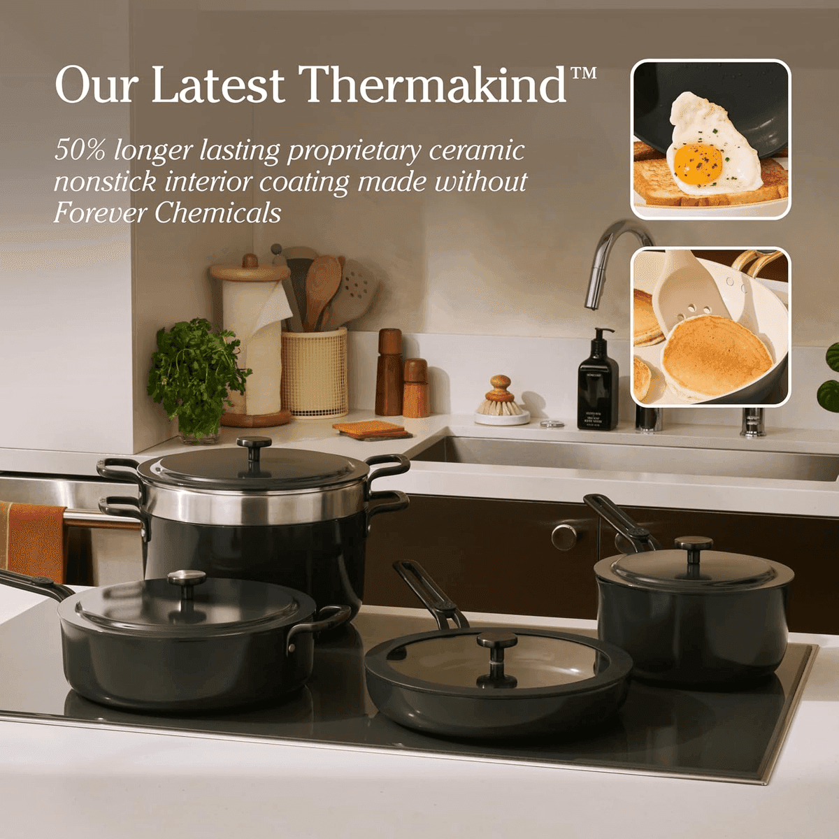 Our Place Essentials Complete 11-Piece Cookware Set, Char image 2