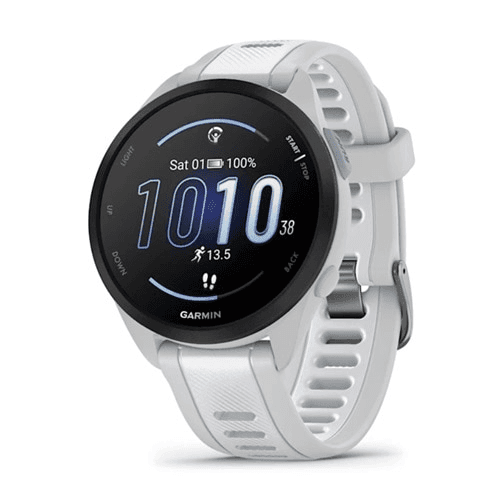 Garmin Forerunner 165 GPS Smartwatch, Mist Gray/Whitestone