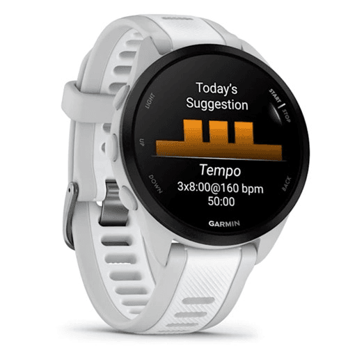 Garmin Forerunner 165 GPS Smartwatch, Mist Gray/Whitestone image 3