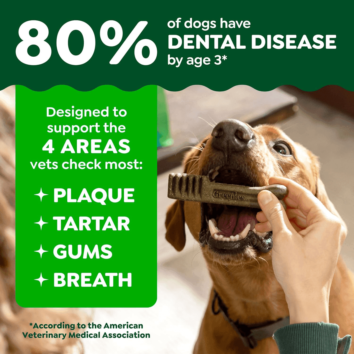 Greenies Regular Dental Dog Treats, Original, 36 Count image 3