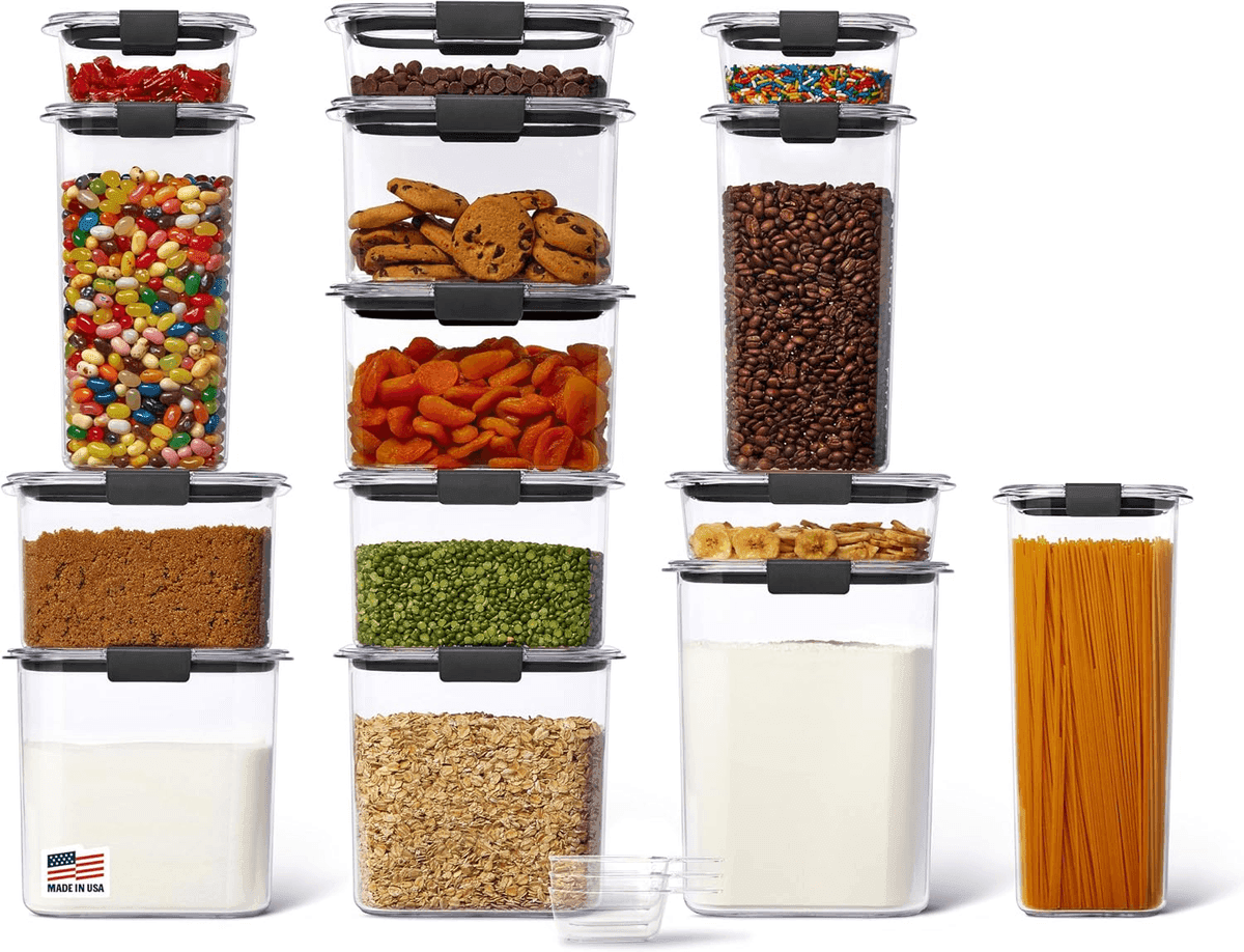 Rubbermaid Brilliance 14-Piece Pantry Food Storage Set for $69.98